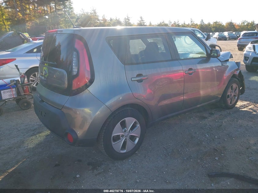 Vin: kndjn2a25e7104628, lot: 46778922, kia soul 20144