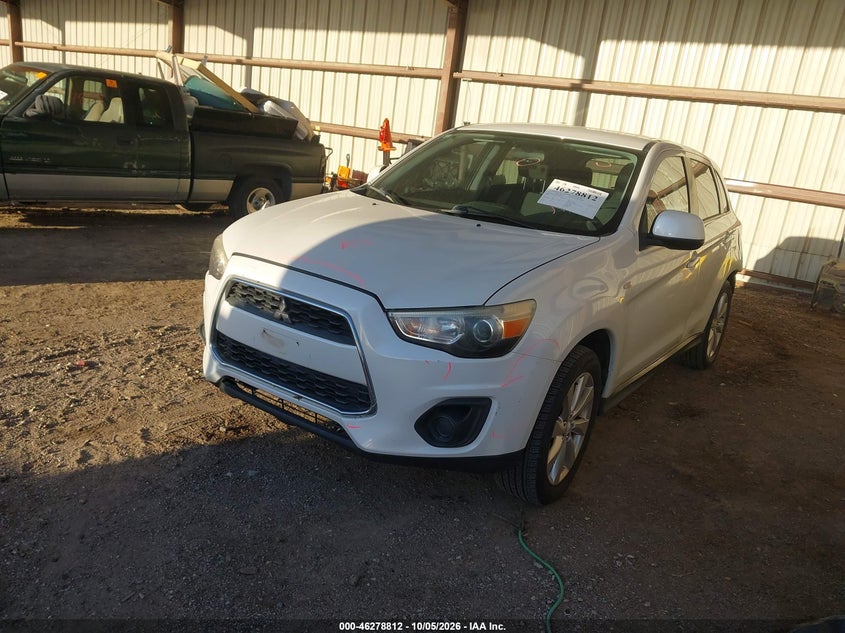 Vin: 4a4ap3auxde023158, lot: 46778958, mitsubishi outlander sport es 20132