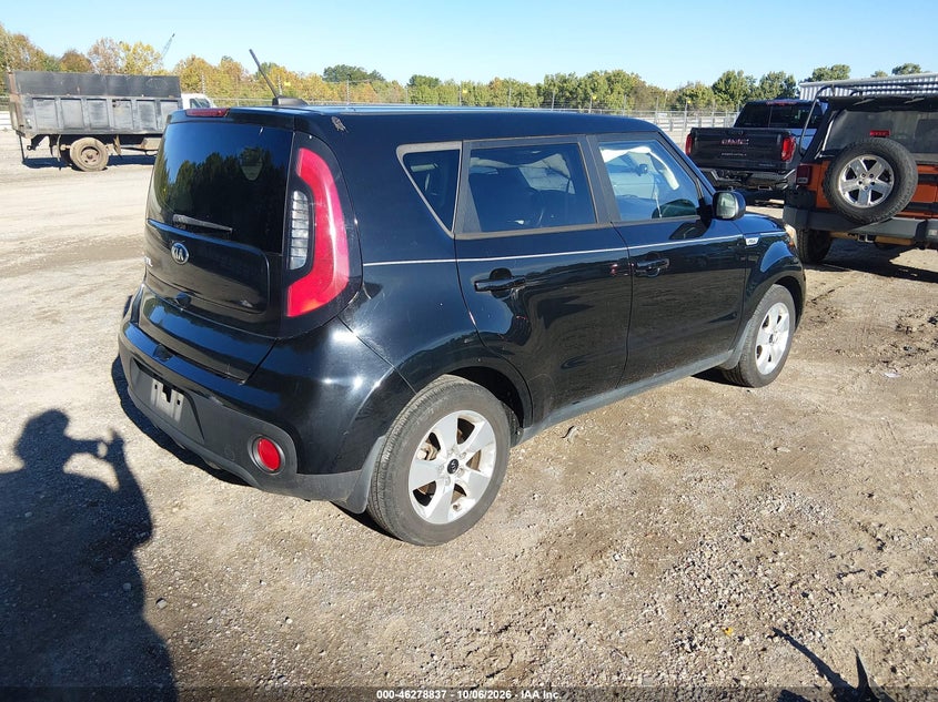 Vin: kndjn2a25j7515635, lot: 46778983, kia soul 20184