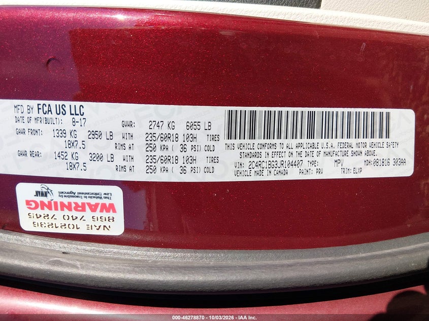 CHRYSLER PACIFICA - zdjęcie 9