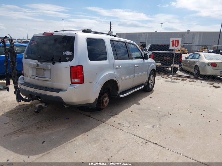Vin: 5fnyf3h67bb015188, lot: 46779020, honda pilot ex-l 20114