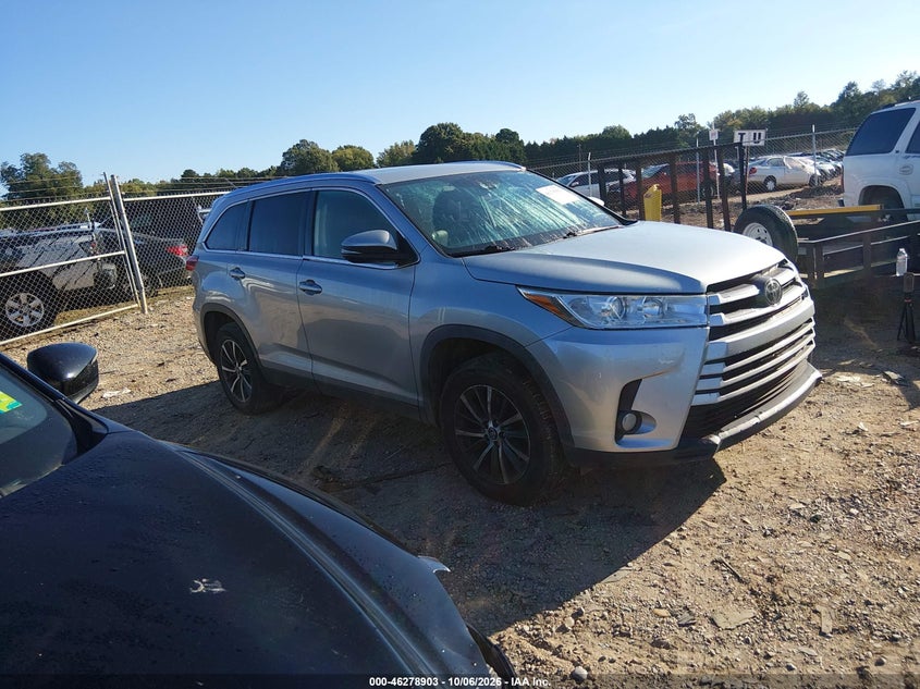 Vin: 5tdkzrfh4ks560703, lot: 46779049, toyota highlander xle 20191