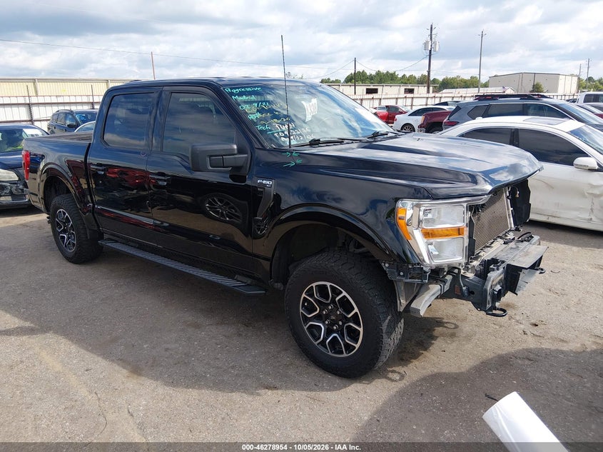 Vin: 1ftew1ep1nkd49809, lot: 46779100, ford f-150 xlt 20221