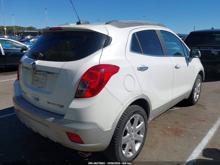 Vin: kl4cjhsb7fb216555, lot: 46779109, buick encore premium 20154