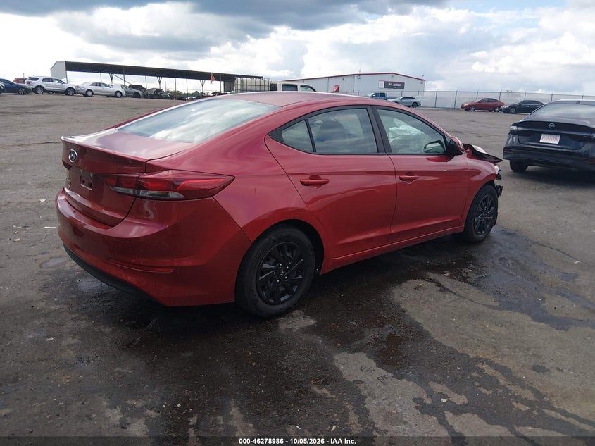 Vin: 5npd74lf7jh303687, lot: 46779132, hyundai elantra se 20184