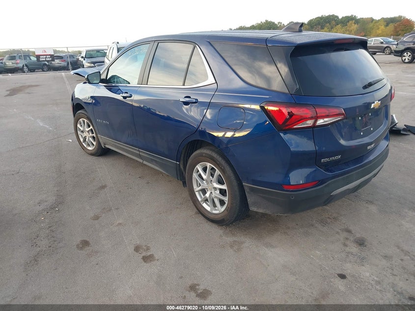 Vin: 3gnaxkev3nl275427, lot: 46779166, chevrolet equinox fwd lt 20223