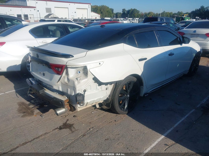 Vin: 1n4aa6ap5jc367384, lot: 46779180, nissan maxima 3.5 platinum 20184