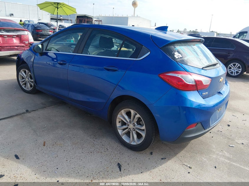 Vin: 3g1be6sm0ks549487, lot: 46779201, chevrolet cruze lt 20193