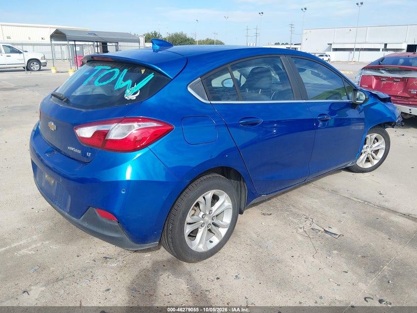 Vin: 3g1be6sm0ks549487, lot: 46779201, chevrolet cruze lt 20194