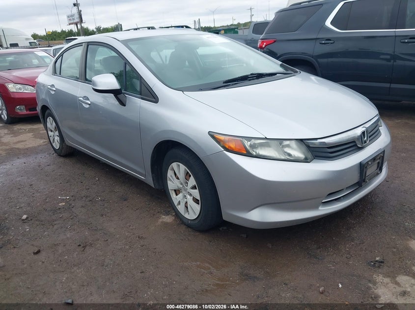 Vin: 19xfb2f51ce049660, lot: 46779232, honda civic lx 20121