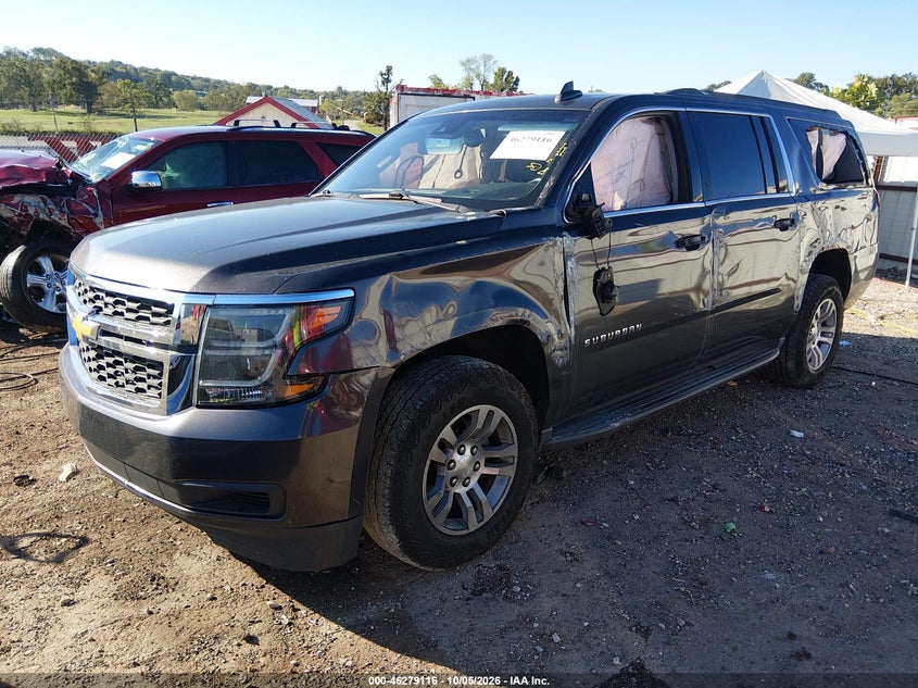 Vin: 1gnschkc0jr333681, lot: 46779262, chevrolet suburban lt 20182
