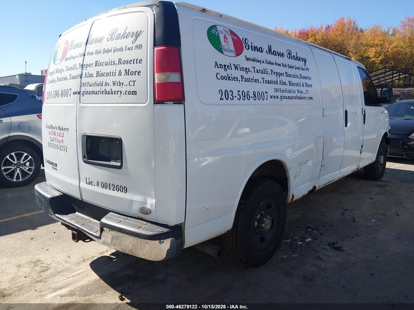 Vin: 1gcwggcg4d1140317, lot: 46779268, chevrolet express 2500 work van 20134