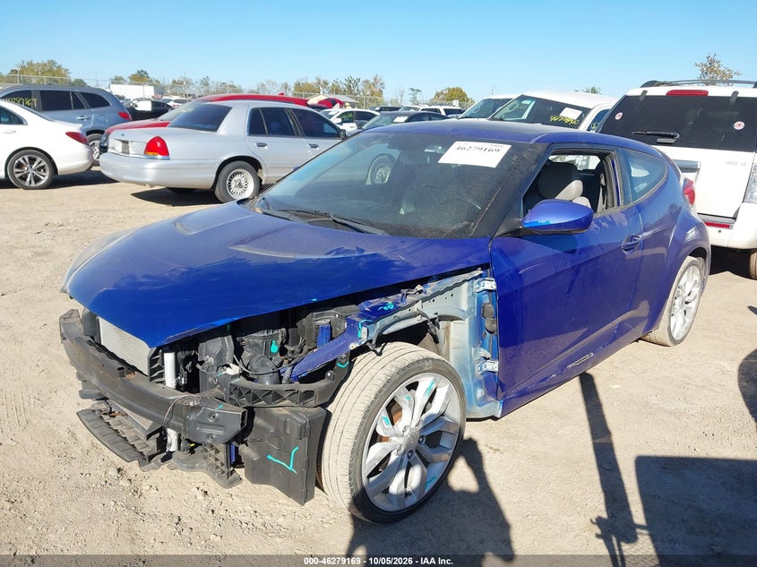 Vin: kmhtc6ad0cu052519, lot: 46779315, hyundai veloster base w/gray 20122
