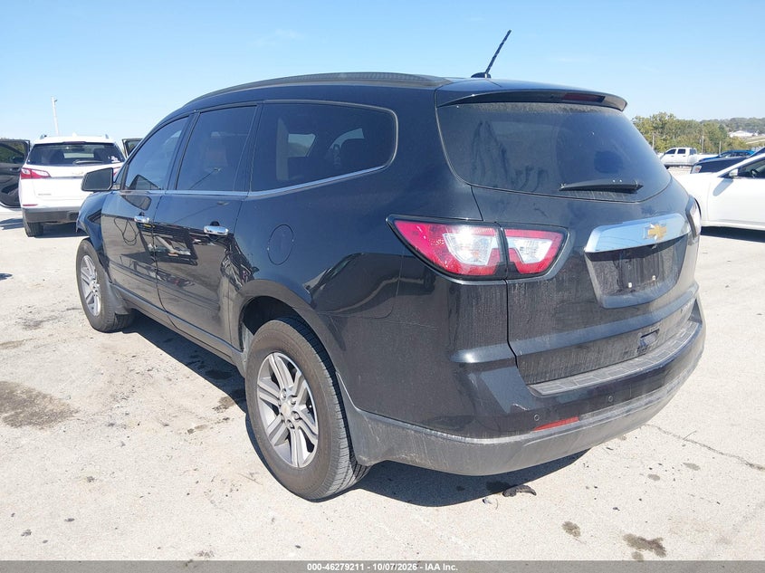 Vin: 1gnkrhkd4fj151950, lot: 46779357, chevrolet traverse 2lt 20153