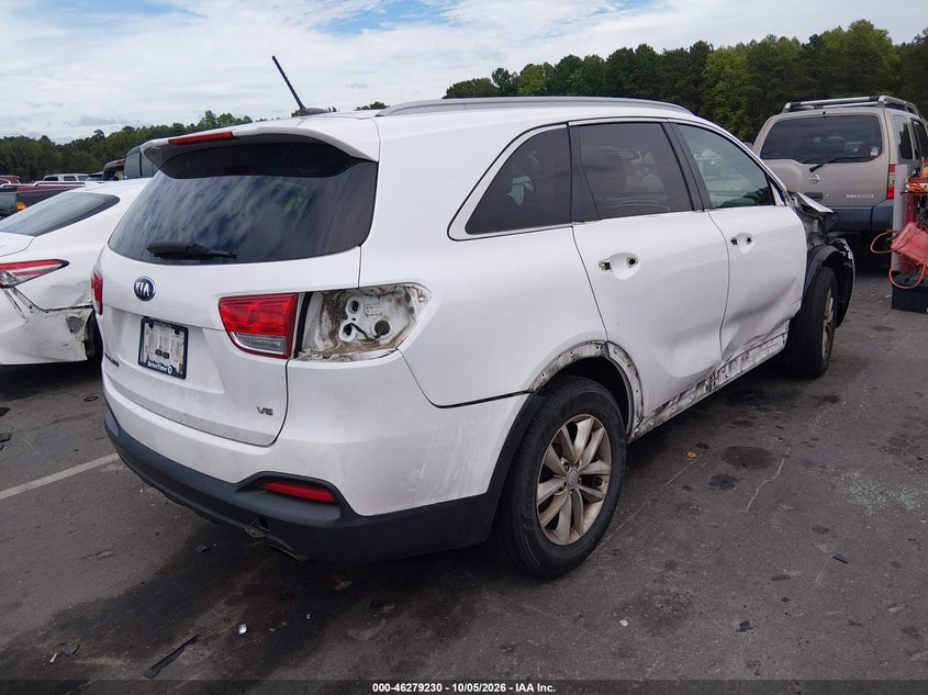 Vin: 5xypg4a59gg179381, lot: 46779376, kia sorento 3.3l lx 20164