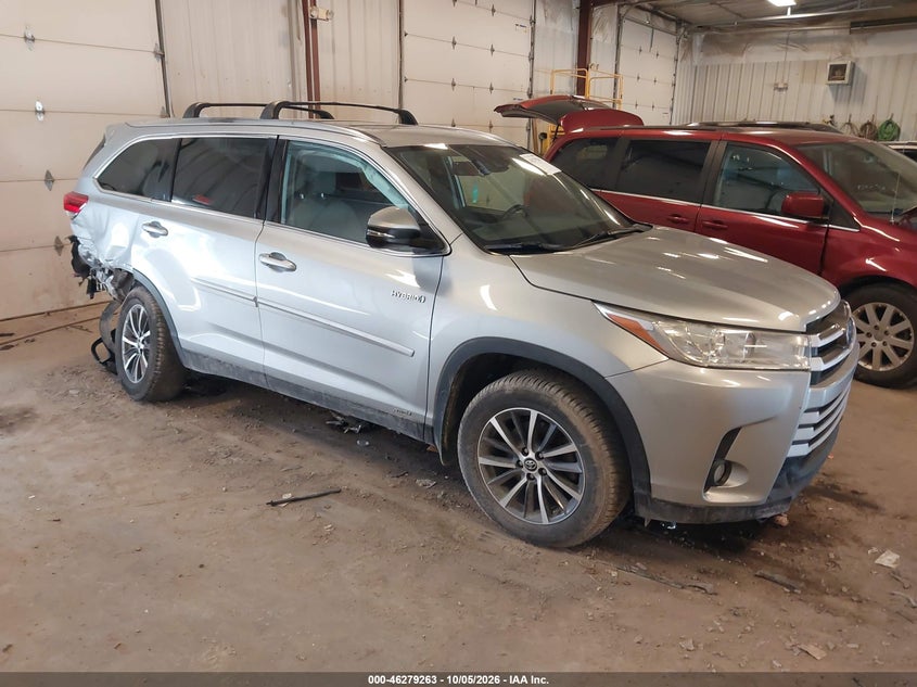 Vin: 5tdjgrfh1ks070155, lot: 46779409, toyota highlander hybrid xle 20191