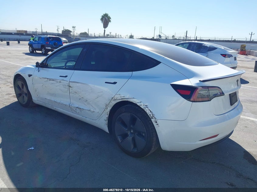 Vin: 5yj3e1ea9pf590278, lot: 46779456, tesla model 3 rear-wheel drive 20233