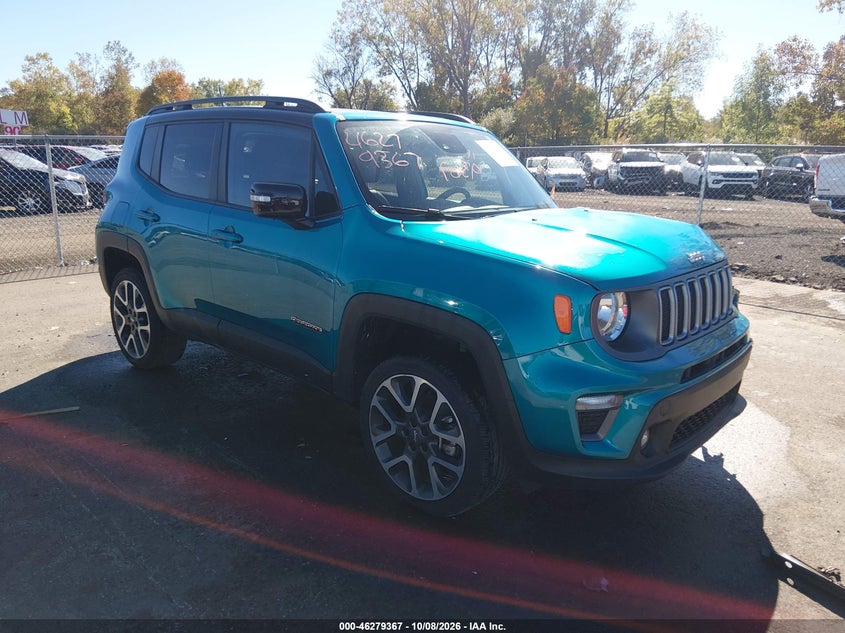 Vin: zacnjdd14npn52659, lot: 46779513, jeep renegade limited 4x4 20221