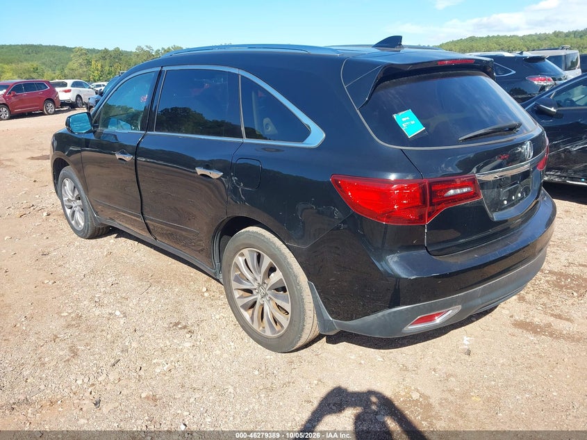 Vin: 5fryd3h62eb015589, lot: 46779535, acura mdx technology pkg w/entertainment pkg 20143