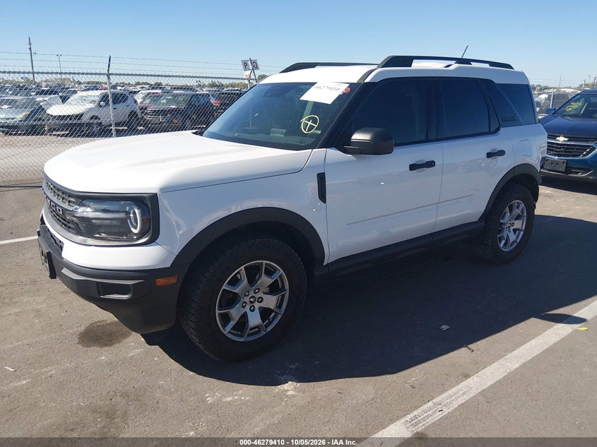 Vin: 3fmcr9a64nrd66198, lot: 46779556, ford bronco sport 20222
