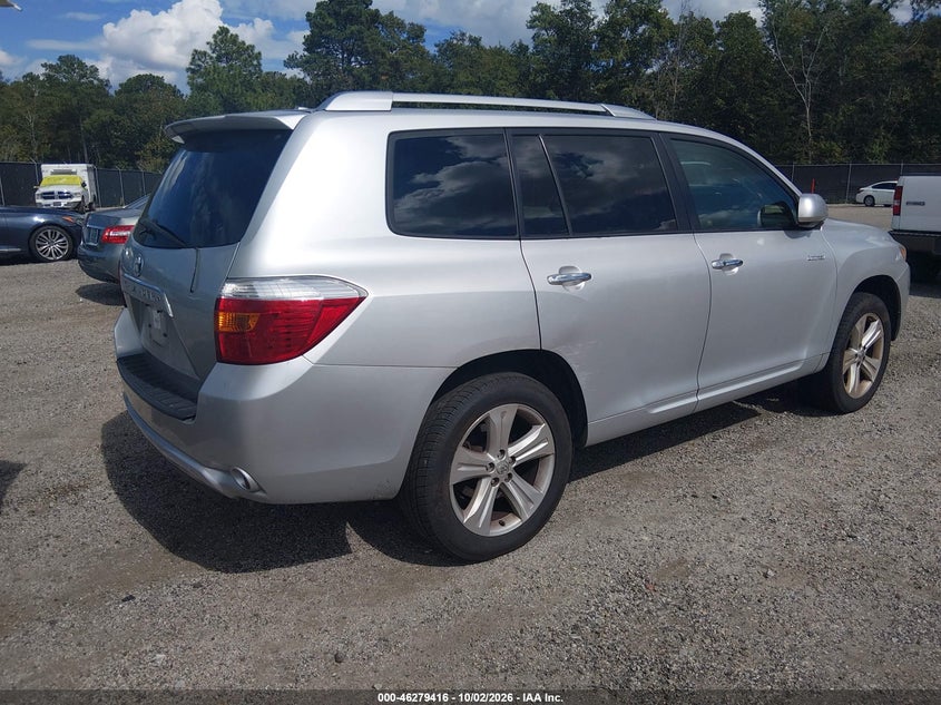 Vin: 5tdyk3eh0as011057, lot: 46779562, toyota highlander limited v6 20104