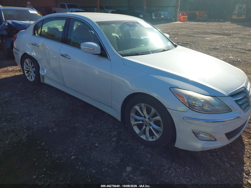 Vin: kmhgc4dd0du253629, lot: 46779595, hyundai genesis 3.8 20131