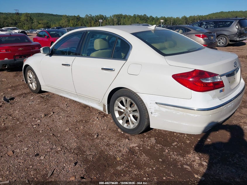 Vin: kmhgc4dd0du253629, lot: 46779595, hyundai genesis 3.8 20133