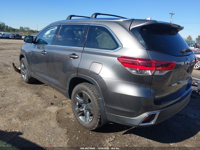 Vin: 5tddgrfh8ks053995, lot: 46779701, toyota highlander hybrid limited platinum 20193