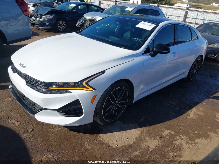 Vin: 5xxg44j82pg223468, lot: 46779713, kia k5 gt 20232
