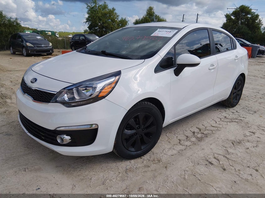 Vin: knadn4a31g6633985, lot: 46779733, kia rio ex 20162