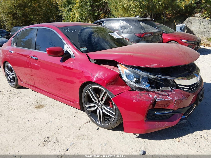 Vin: 1hgcr2f58ga246656, lot: 46779759, honda accord sport 20161