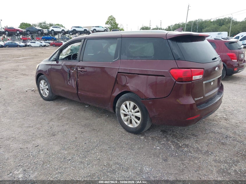 Vin: kndmb5c13h6331452, lot: 46779774, kia sedona lx 20173