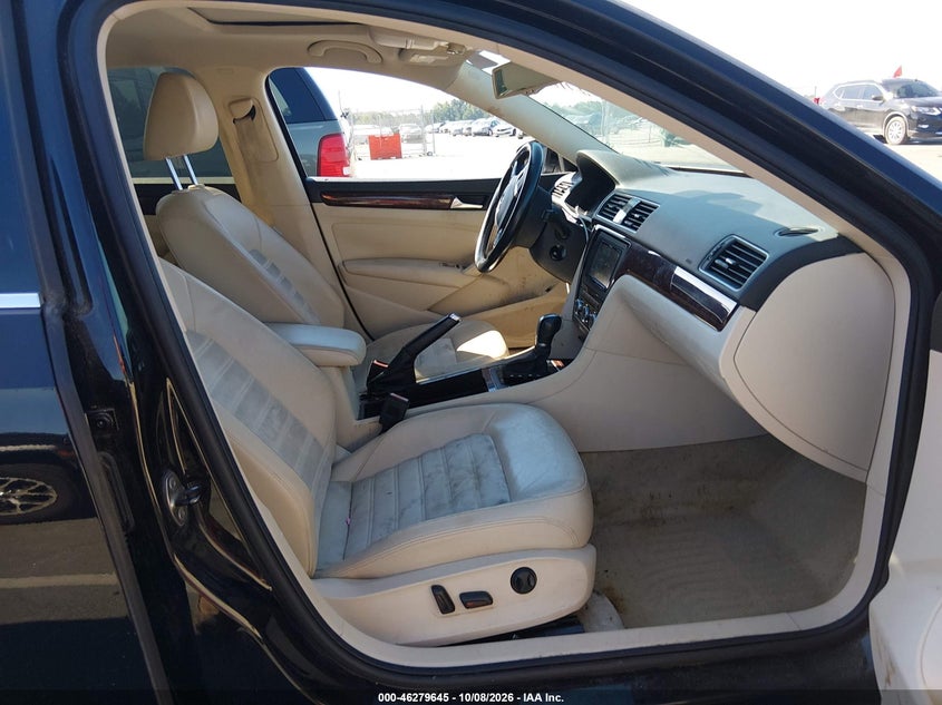 VOLKSWAGEN PASSAT 2012 VIN 1VWCN7A39CC001695