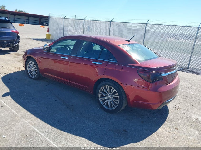 Vin: 1c3ccbcg7dn507144, lot: 46779808, chrysler 200 limited 20133