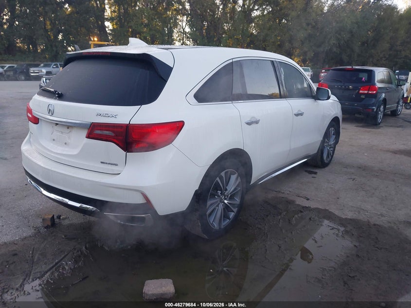 Vin: 5fryd4h5xhb008374, lot: 46779830, acura mdx technology package 20174