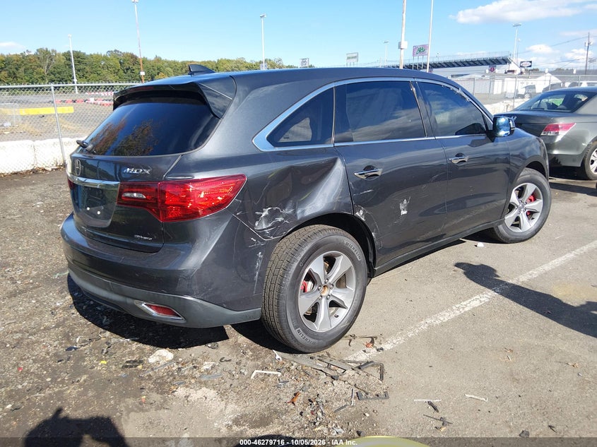 Vin: 5fryd4h26eb003920, lot: 46779862, acura mdx 20144