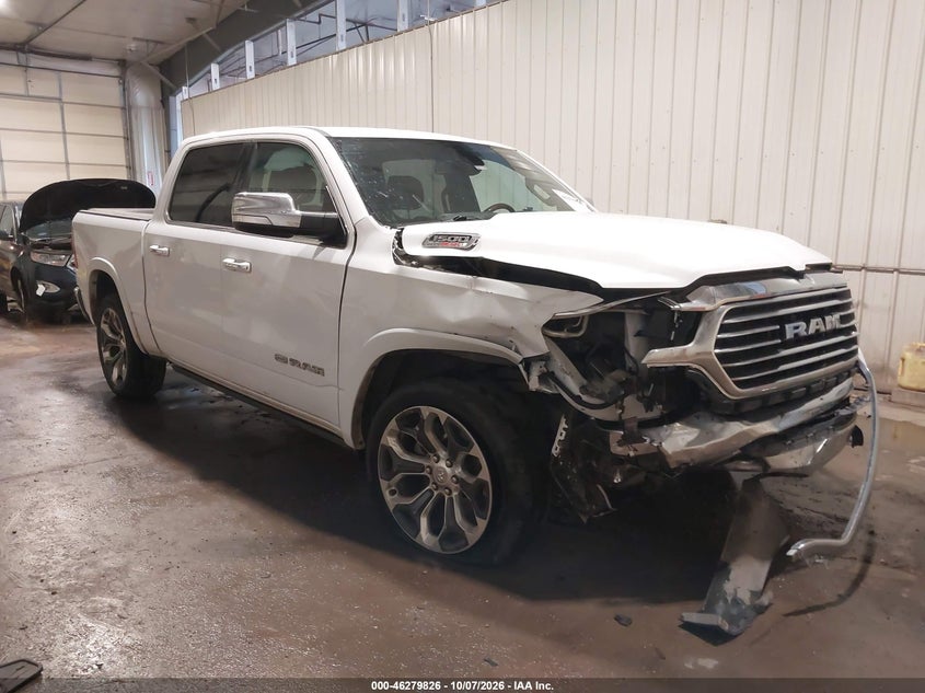 Vin: 1c6srfkm7ln249444, lot: 46779972, ram 1500 laramie longhorn  4x4 5'7 box 20201