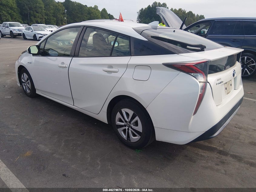 Vin: jtdkarfu8g3017271, lot: 46780022, toyota prius three 20163