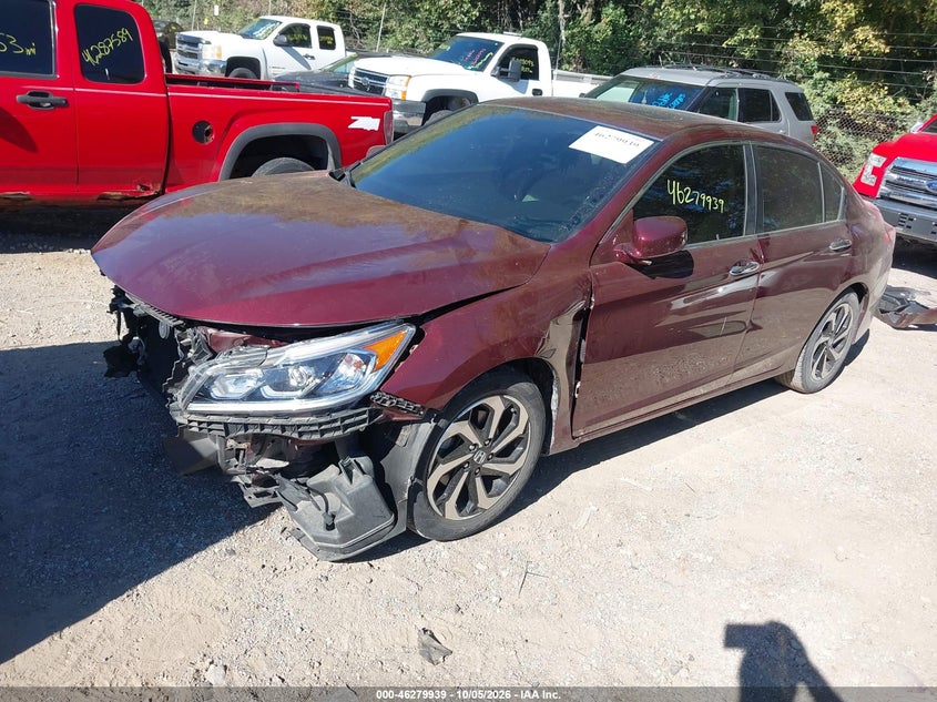 Vin: 1hgcr2f75ga201742, lot: 46780085, honda accord ex 20162
