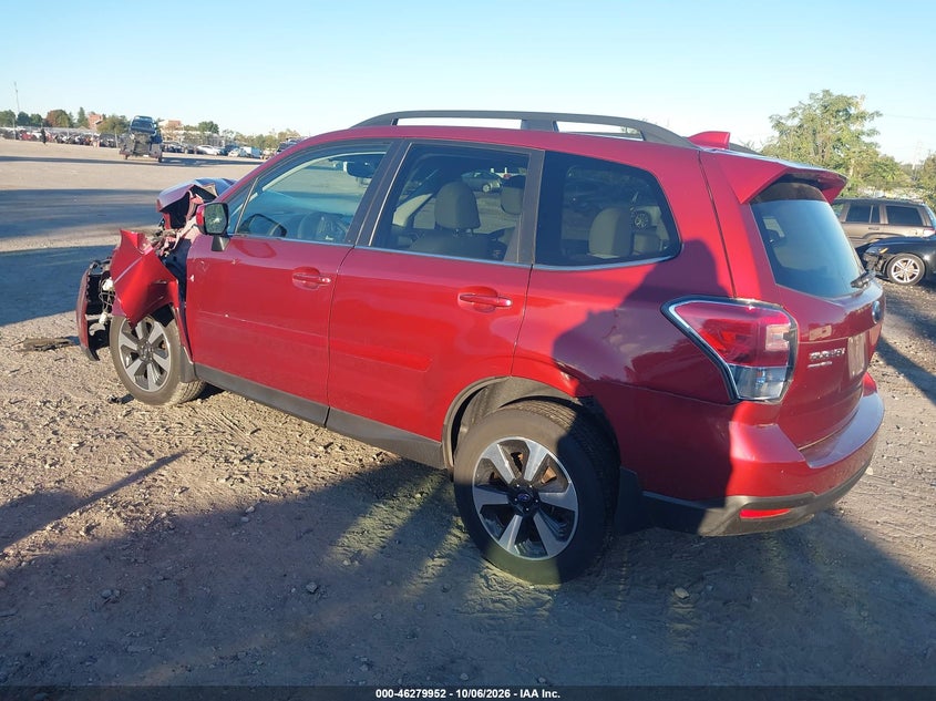 Vin: jf2sjajc7jh607960, lot: 46780098, subaru forester 2.5i limited 20183