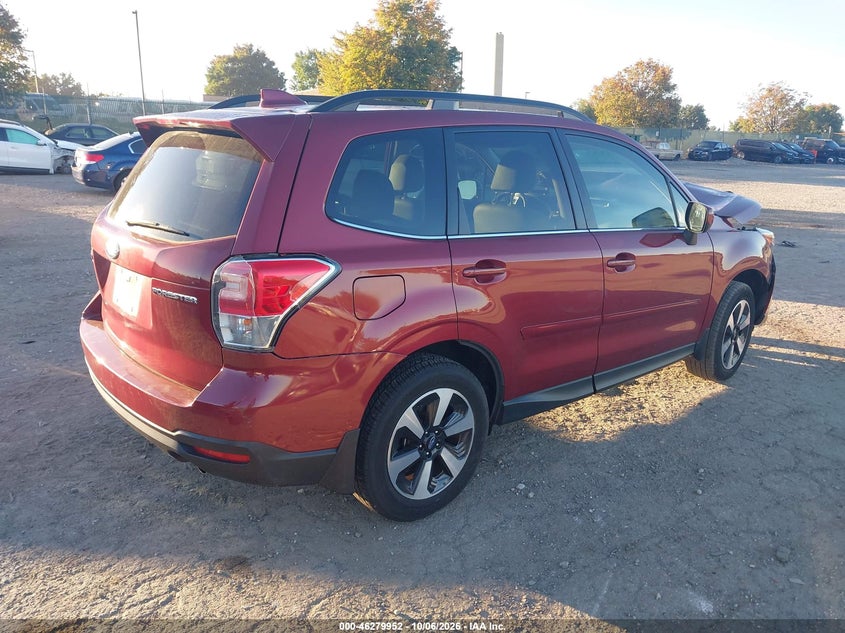 Vin: jf2sjajc7jh607960, lot: 46780098, subaru forester 2.5i limited 20184