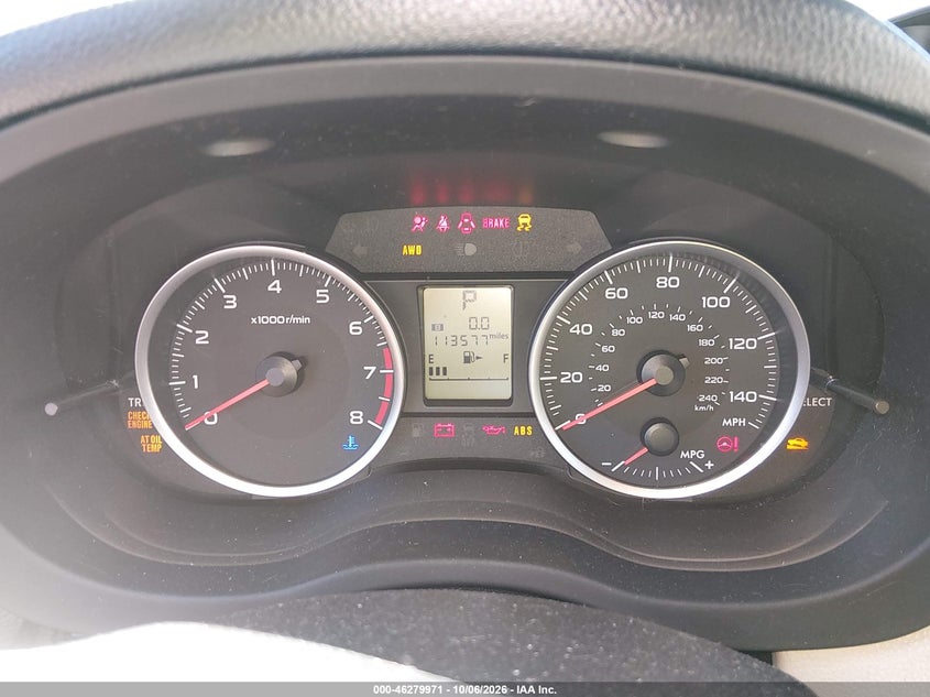 SUBARU XV CROSSTREK 2014 VIN JF2GPACC8E8343610