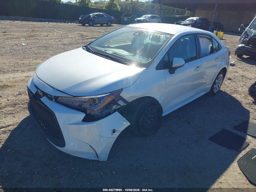 Vin: jtdepmae4nj206300, lot: 46780136, toyota corolla le 20222