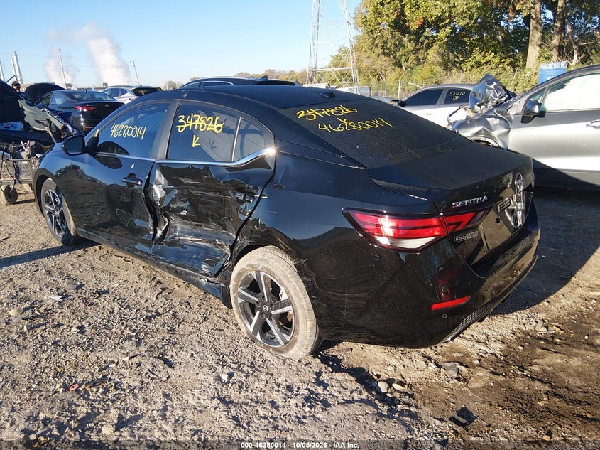Vin: 3n1ab8cv4ry347826, lot: 46780160, nissan sentra sv xtronic cvt 20243