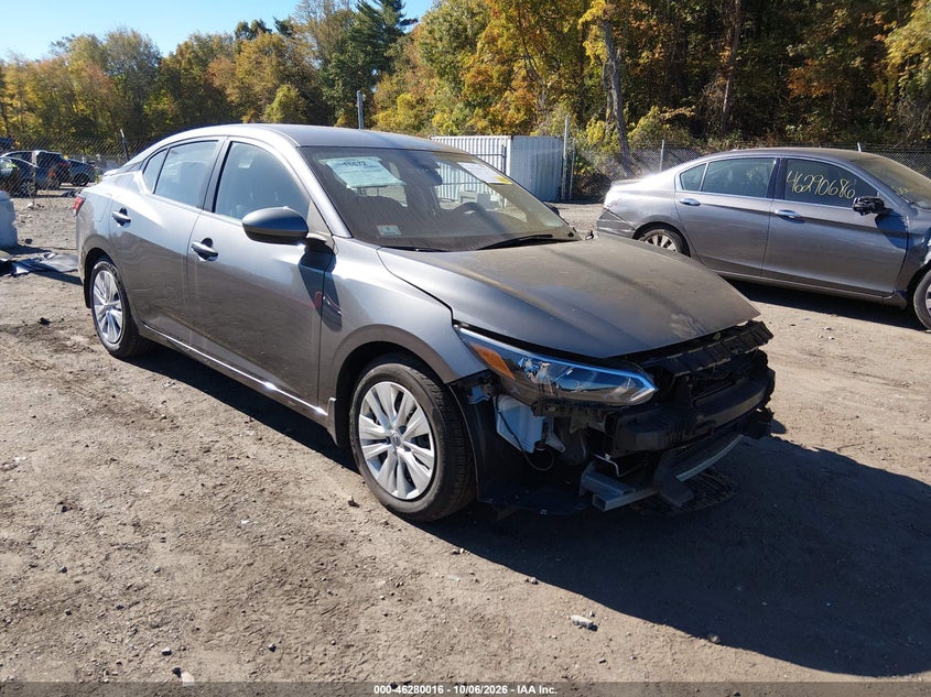 Vin: 3n1ab8bv8sy365026, lot: 46780162, nissan sentra s 20251