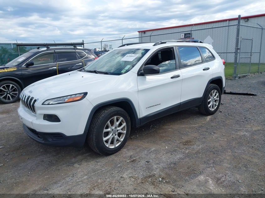 Vin: 1c4pjmabxgw280097, lot: 46780199, jeep cherokee sport 20162