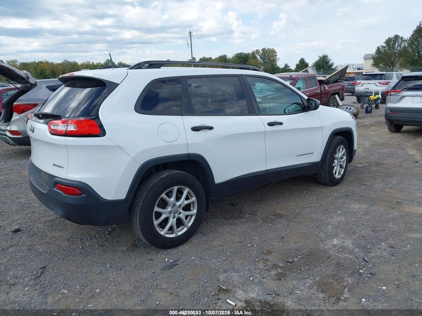 Vin: 1c4pjmabxgw280097, lot: 46780199, jeep cherokee sport 20164