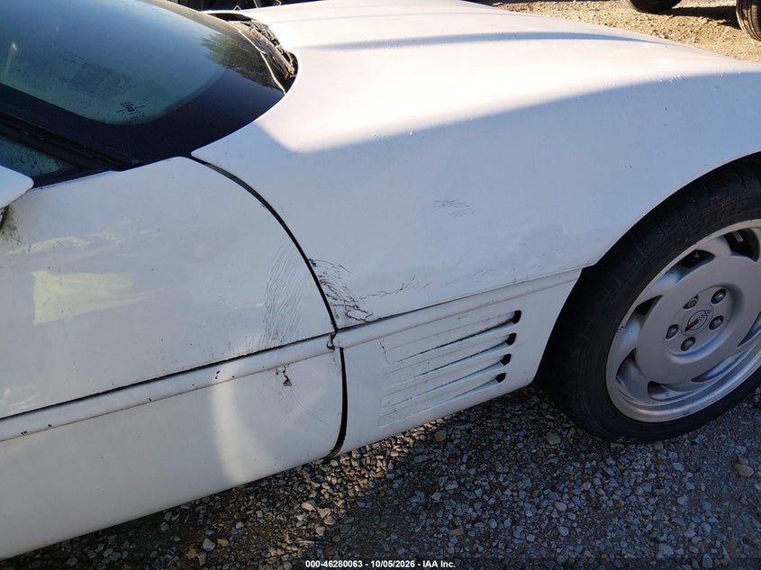 CHEVROLET CORVETTE 1991 VIN 1G1YY2382M5102104