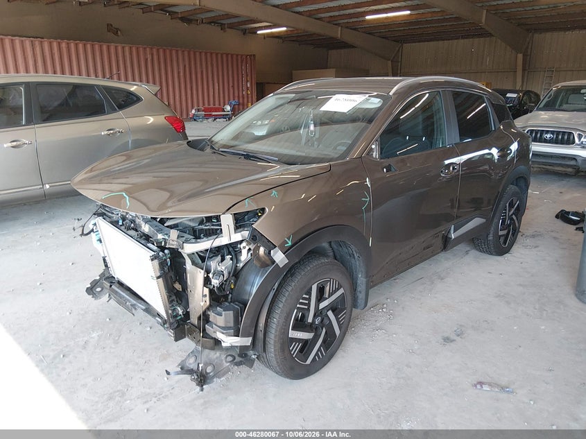 Vin: 3n8ap6ce7tl319126, lot: 46780213, nissan kicks sv 20262