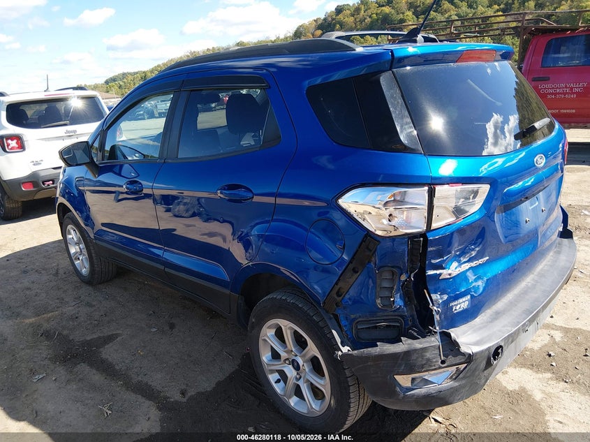 Vin: maj6s3gl2lc329877, lot: 46780264, ford ecosport se 20203
